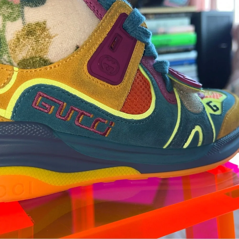 GUCCI ultrapace mid multi color sneakers - Picture 3 of 14
